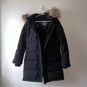 Aritzia Tna The Powder Parka Mid-Length Black - Small